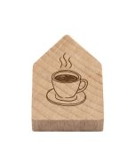 Magnetisches Holzhaus Tasse