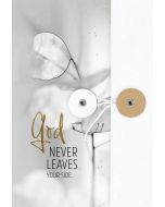 Notizbuch mit Knopf - God never leaves your side