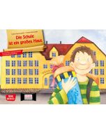 Die Schule ist ein großes Haus. Kamishibai Bildkartenset für Vorschule, Anfangsunterricht und Schuleingangsphase.