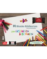 14 Blanko Bildkarten zum Gestalten & Bemalen für das Kamishibai