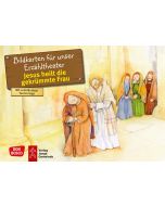 Jesus heilt die gekrümmte Frau. Kamishibai Bildkartenset.