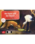 Der Fuchs und der Storch. Eine Fabel von Äsop. Kamishibai Bildkartenset.