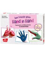Zwei Freunde gehen Hand in Hand