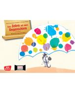 Das Zebra mit dem Regenschirm. Kamishibai Bildkartenset