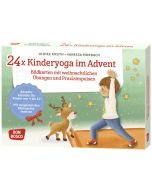 24 x Kinderyoga im Advent. Bildkarten mit weihnachtlichen Übungen und Praxisimpulsen