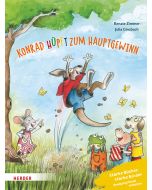 Konrad Känguru und Rita Rennmaus. Konrad hüpft zum Hauptgewinn