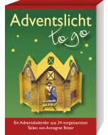 Adventslicht - to go. Ein Adventskalender aus 24 vorgestanzten Teilen