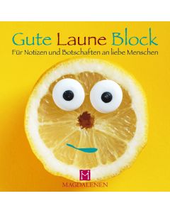 Gute Laune Block Lustige Zitrone