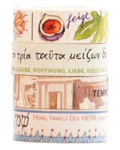 Washi Tapes Set Bibel, 4 Rollen
