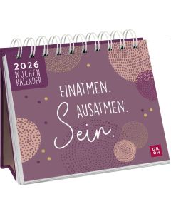 Mini-Wochenkalender 2026: Einatmen. Ausatmen. Sein.