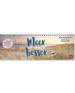 Tischkalender 2026 quer: Meer ist immer besser