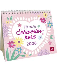 Mini-Kalender 2026: Für mein Schwesterherz