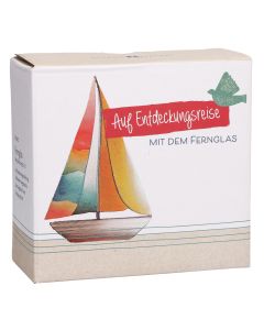 Kinderfernglas mit 8x21 Vergrößerung in türkis-grau