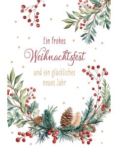 Ein frohes Weihnachtsfest und ein glückliches neues Jahr