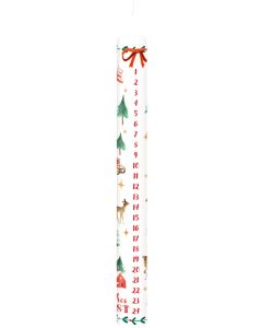 Adventskalender-Kerze – Advent, Advent, ein Lichtlein brennt