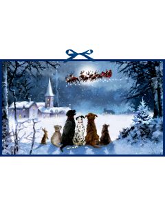 Wand-Adventskalender – Wunderbare Hunde-Weihnacht