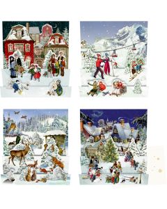 Mini-Adventskalender – Nostalgische Winterwelten