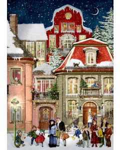 A4-Wand-Adventskalender – In der Weihnachtsgasse