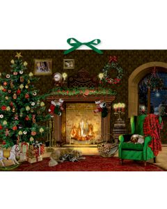 Wand-Adventskalender – Kaminzimmer