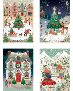 A5-Graspapier-Adventskalender-Sortiment