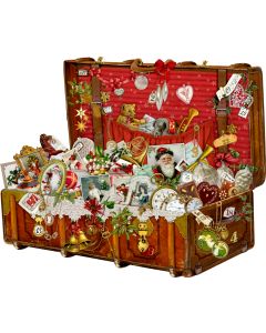 A3-Wand-Adventskalender – Weihnachtskoffer