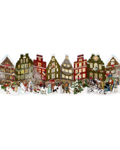 Aufstell-Adventskalender – Nostalgisches Häuserleporello