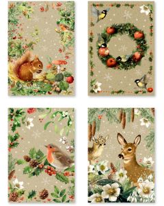 A5-Graspapier-Adventskalender – Zauber der Winternatur