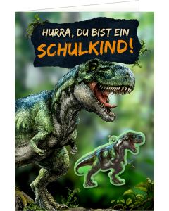 Grußkarte – Hurra, du bist ein Schulkind!