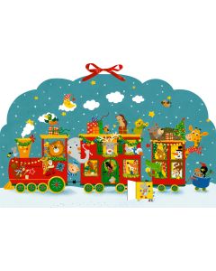 Memo-Adventskalender – Bunte Weihnachtseisenbahn der Tiere