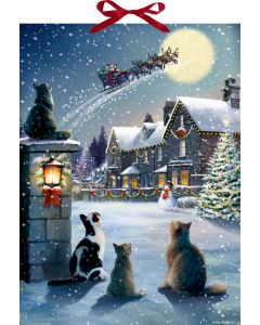 Wand-Adventskalender – Katzen-Weihnacht