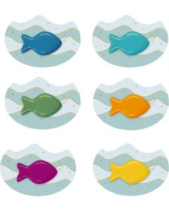 Kunstharzfische – Bunte Regenbogen-Fische