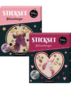 Sticken auf Holzanhängern