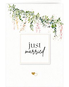 Grußkarte mit Kuvert – just married