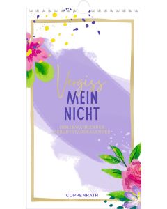 Immerwährender Geburtstagskalender – Vergiss mein nicht