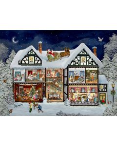 A3-Wand-Adventskalender – Im Adventshaus