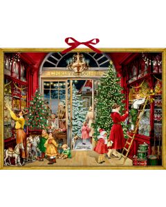 Wand-Adventskalender – Nostalgischer Weihnachtsladen