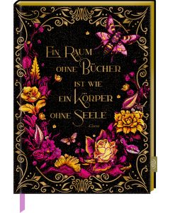 Notizbuch mit glitzerndem Stoffeinband