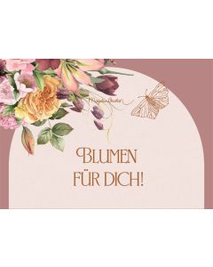Pop-up-Grußkarte – Blumen