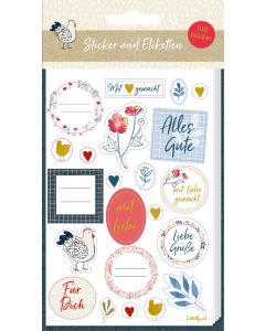 Stickerbogen mit 100 Stickern