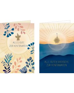 Grußkarten-Set – Alle guten Wünsche zur Konfirmation / Alles Gute zur Konfirmation