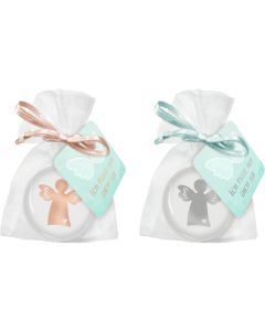 Handschmeichler Kunstharz – Ich passe auf dich auf (rosé / silber)