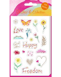 Stickerbogen mit 100 Stickern