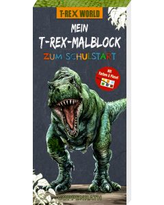 Mini-Malblock – Mein T-Rex-Malblock zum Schulstart