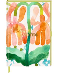 Notizbuch DIN A5 – Just Notes (Orange Flower)