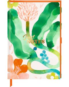 Notizbuch DIN A5 – Just Notes (Green Leaves)