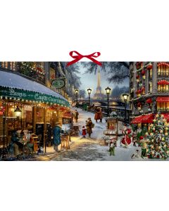 Wand-Adventskalender – Romantische Weihnachten in Paris