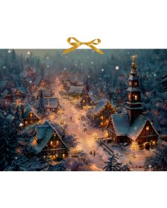 Wand-Adventskalender – Verträumtes Winterdorf