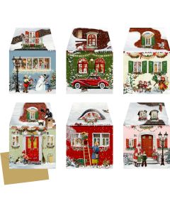 Miniatur-Adventskalender – Weihnachtshäuschen