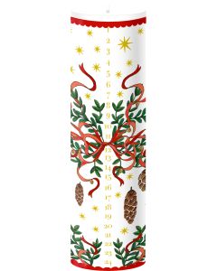 Adventskalender-Kerze – O du fröhlicher Advent!