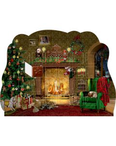 Adventskalender-Schokolade – Kaminzimmer